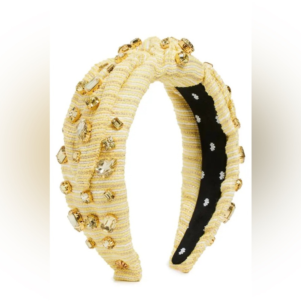 LELE SADOUGHI OVERSIZED VERONICA HEADBAND YELLOW NWT